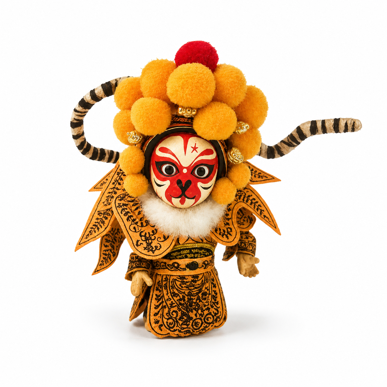 Sun WuKong Chinese Silk Figurine